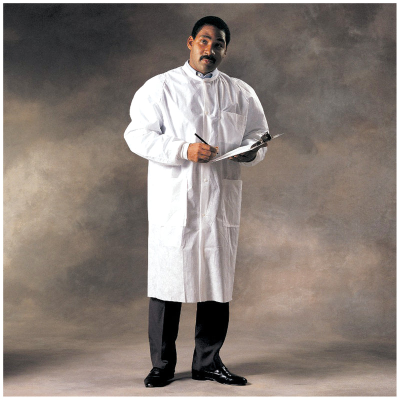 HALYARD BASIC LAB COAT, SOLD AS CASE O&M 10000979