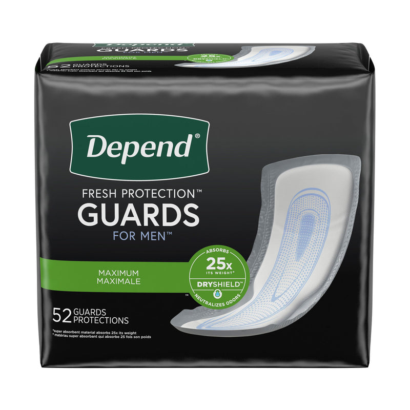 DEPEND® GUARDS FOR MEN, 52/PK, 2 PK/CS, SOLD AS CASE KIMBERLY-CLARK 269
