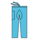 SCRUB SHIRT, BLUE, X-LARGE, 48/CS, SOLD AS CASE O&M 10000979