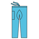 SCRUB PANTS, BLUE, MEDIUM, 48/CS, SOLD AS CASE O&M 10000979