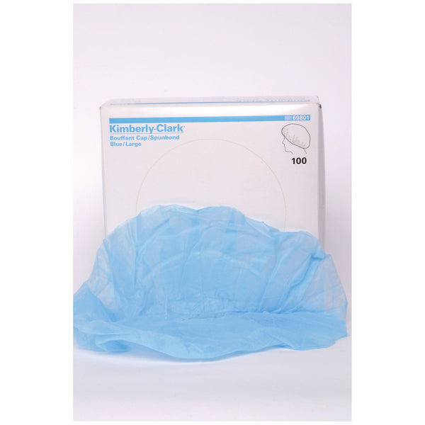BOUFFANT CAP SPUNBOUND, WHITE, X-LARGE, 100/CTN, 3 CTN/CS, SOLD AS CASE O&M 10000979