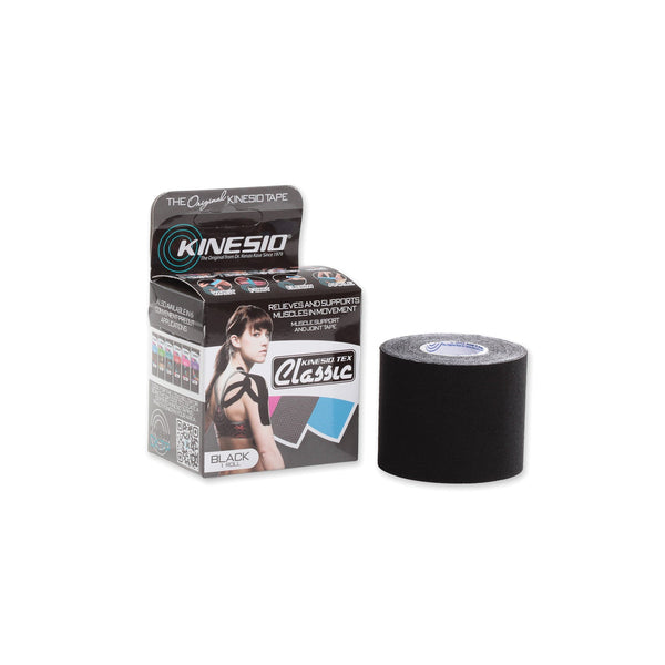 Kinesio Tex Classic Tape Tape Water Resistant Texclassic 2X13.1Ft Reg Blk 6Rl/Bx -CKT95024