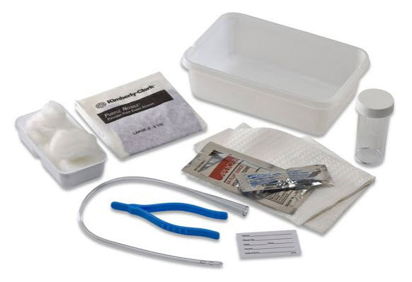 Cardinal Health Curity Urethral Catheter Tray - Open Tray Catheter Urethral Open14Fr Clear Vinyl 20/Cs -406622-