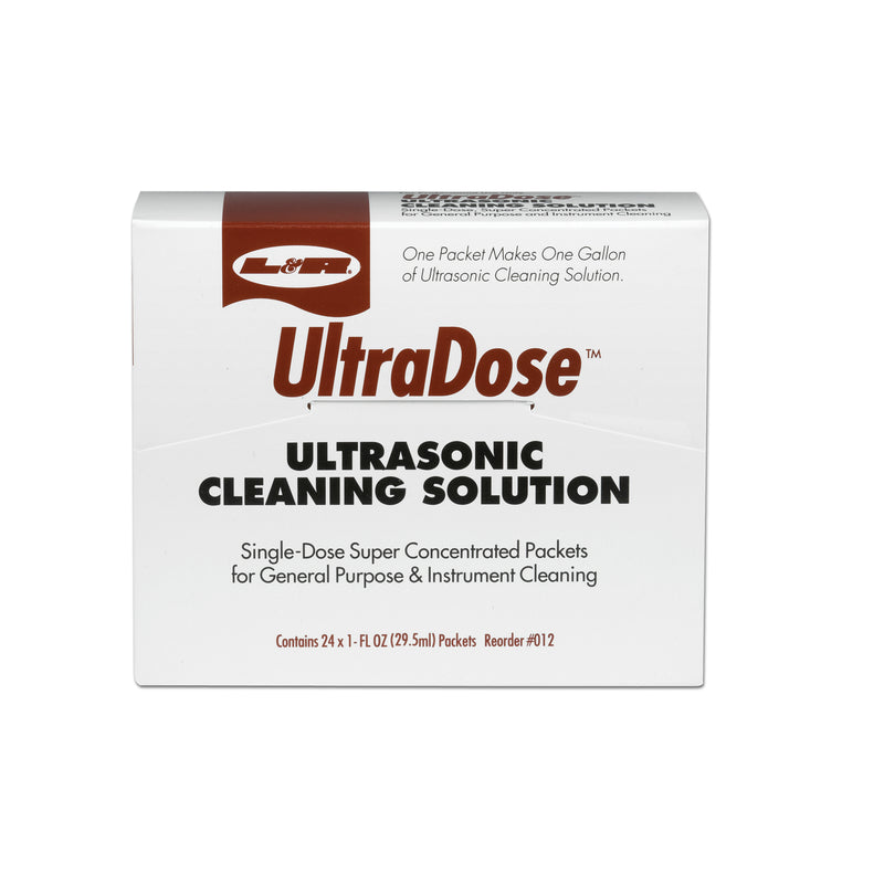 ULTRASONIC CLEANING SOLUTION, 1 OZ TUBES , 24/BX, 6 BX/CS, SOLD AS CASE L&R 10000109