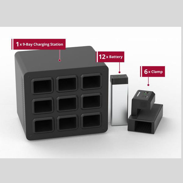 CONSTANT USE BUNDLE, INCLUDES: LI-ION BATTERIES, CLAMPS AND BAY CHARGERS, SOLD AS EACH LUXOR 10000572
