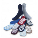 Medical Action Acti-Tred Slippers Slipper Socks Sngl Side Treadxl Navy 48Pr/Cs -99936