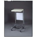 SILVER HAMPER STAND, 19" X 21" X 36", STEP-ON FOOT PEDAL, SOILED LINEN, SOLD AS EACH MEDEGEN 10000958