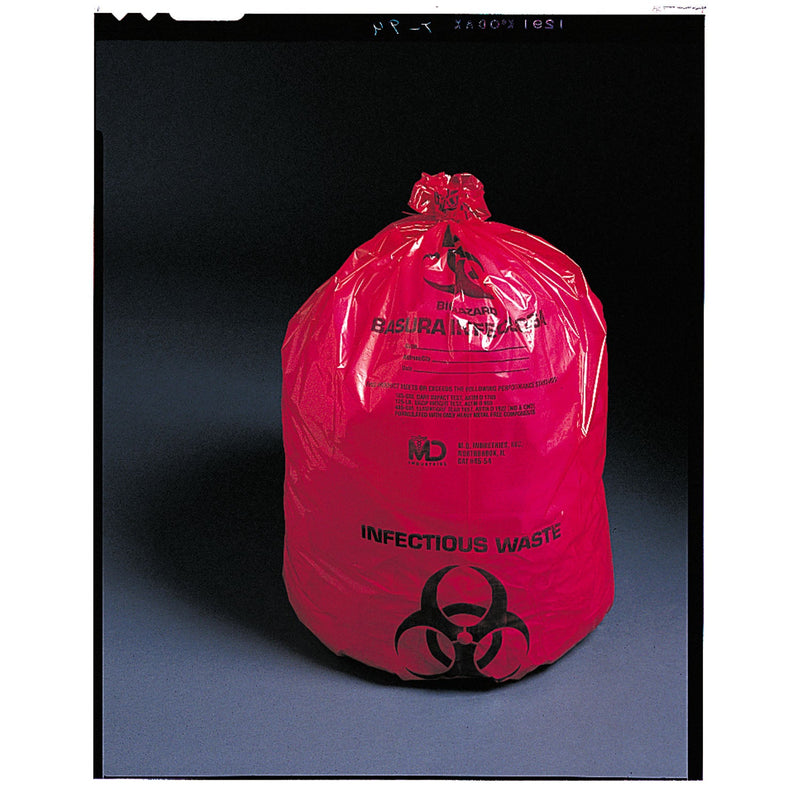 Medegen Ultra-Tuff Infectious Waste Bags Bag Red 11X14 1.5Mil Ultrainfectious Waste 500/Cs -50-40