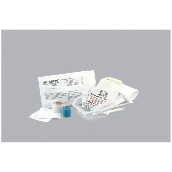 IV START KIT CONTENTS: TAGAERM™, IV CHANGE LABEL, GAUZE, CHLORAPREP® 1 ML, TAPE & TOURNAQUET, 100/CS, SOLD AS CASE MEDICAL 102