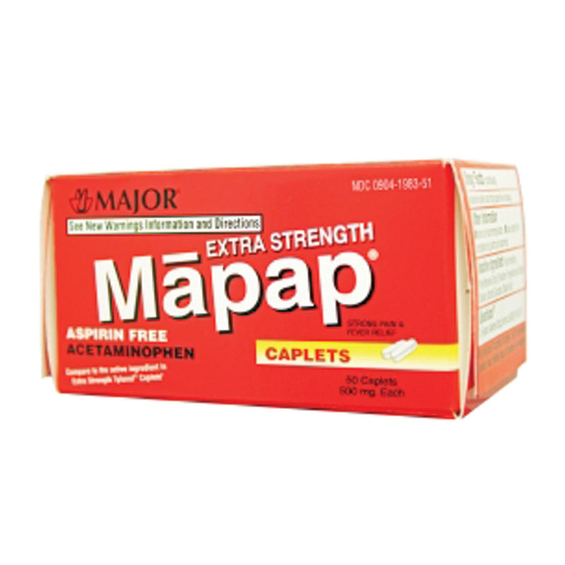 Major Analgesic Caplets Mapap 500Mg Caps Bxd 50Sndc00904-6720-51 24/Cs -100444