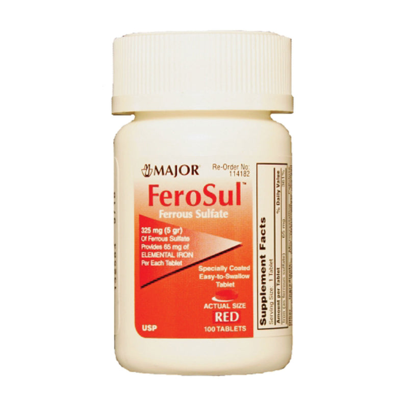 FEROSUL, 5GR, FILM COATED, GREEN TABLETS, 100S, COMPARE TO FEOSOL®, NDC