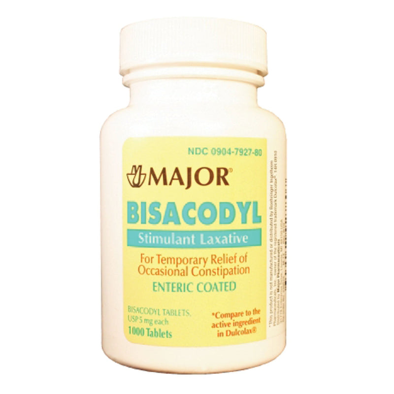Major Laxatives Bisacodyl Laxative 5Mg Ec Tab1000S Ndc00904-6748-80 -239574