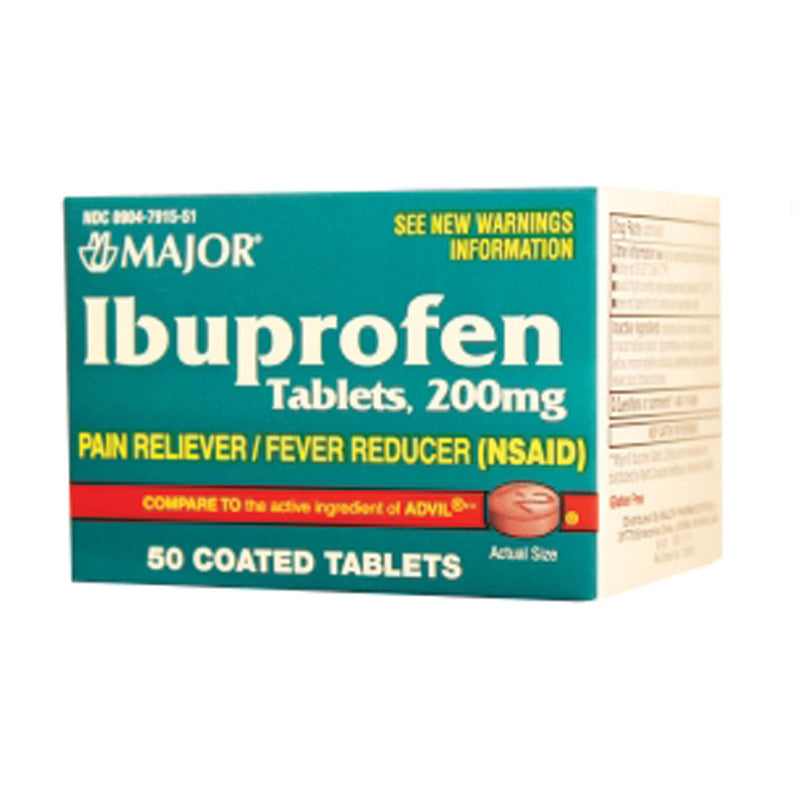 Major Analgesic Tablets Ibuprofen Tabs 200Mg 50Sndc00904-6747-51 144/Cs -700393