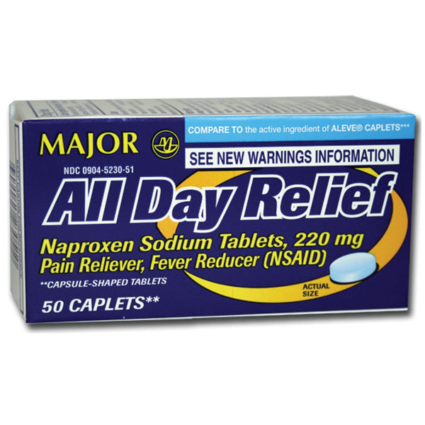 Major Analgesic Caplets Naproxen Sod 220Mg Cap 50Sndc00536-1093-06 -700669