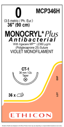 ETHICON MONOCRYL™ PLUS SUTURES, SOLD AS BOX ETHICON 243