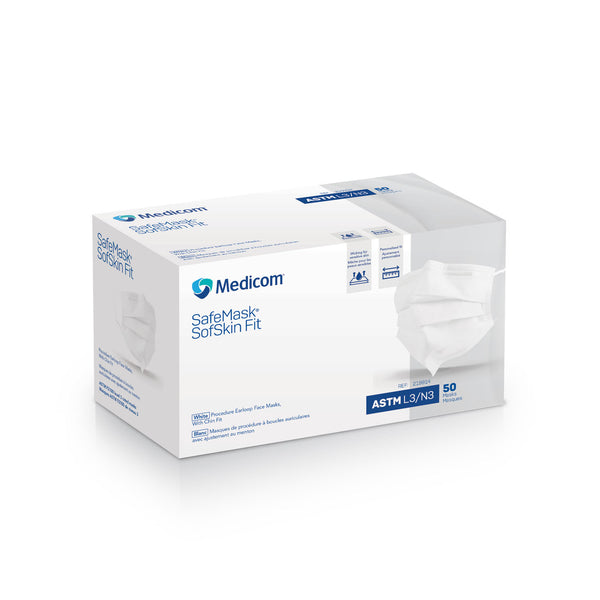 MEDICOM SAFEMASK SOFSKIN LEVEL 3, SOLD AS CASE MEDICOM, 10000404