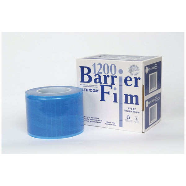 BARRIER FILM, 4" X 6", BLUE, 1200/RL, 8 RL/CS, SOLD AS CASE MEDICOM, 10000404