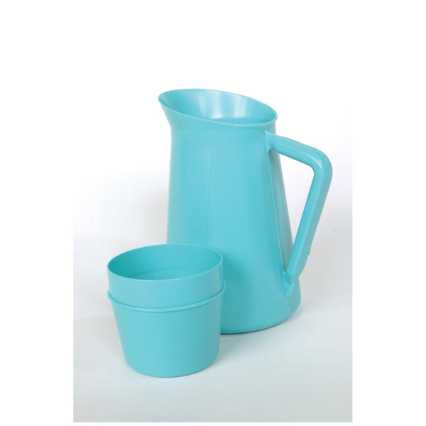 CARAFE, 1 QT, 5 OZ CUP-COVER, ROSE, 12/CS, SOLD AS CASE MEDEGEN 10000958
