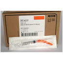 LUER LOCK SYRINGE 3ML, 21G X 1" NEEDLE, HUB COLOR DEEP GREEN, 50/BX, 8 BX/CS, SOLD AS CASE ICU 10000485