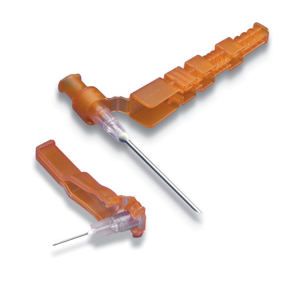 NEEDLE, SAFETY, HYPODERMIC, 25G X 1", HUB COLOR ORANGE, 100/BX, 8 BX/CS, SOLD AS CASE ICU 10000485