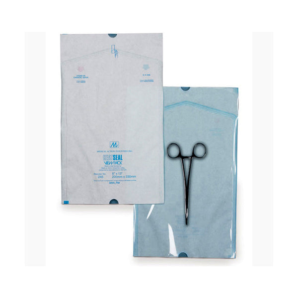 Medical Action View Pack Heat-Seal Pouches Pouch Heat Seal 4X8 View Pack2000/Cs -215-