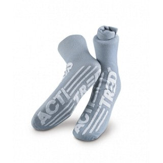 Medical Action Acti-Tred Slippers Slipper Socks Dbl Side Treadmed Blu 48Pr/Cs -99944
