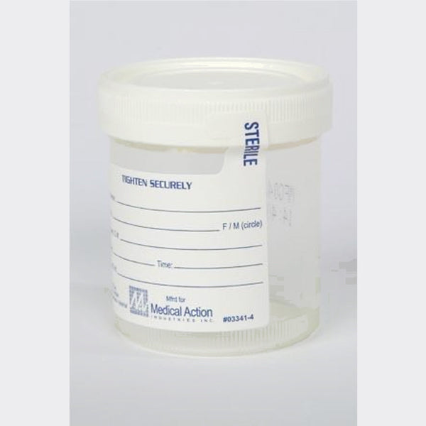Medegen Leak-Resistant Sterile Specimen Containers Container 120Ml/4 Oz Stindividual Wrapped 100/Cs -P02-B1202-10-OR