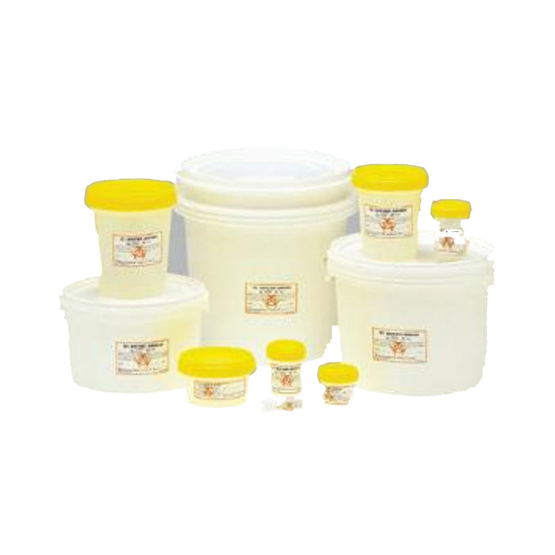 HISTOLOGY BUCKET, 2L, HANDLE & SNAP-ON CAP, FORMALIN WARNING LABEL INCLUDED, 10/BG, 2 BG/CS, SOLD AS CASE MEDEGEN 10000958