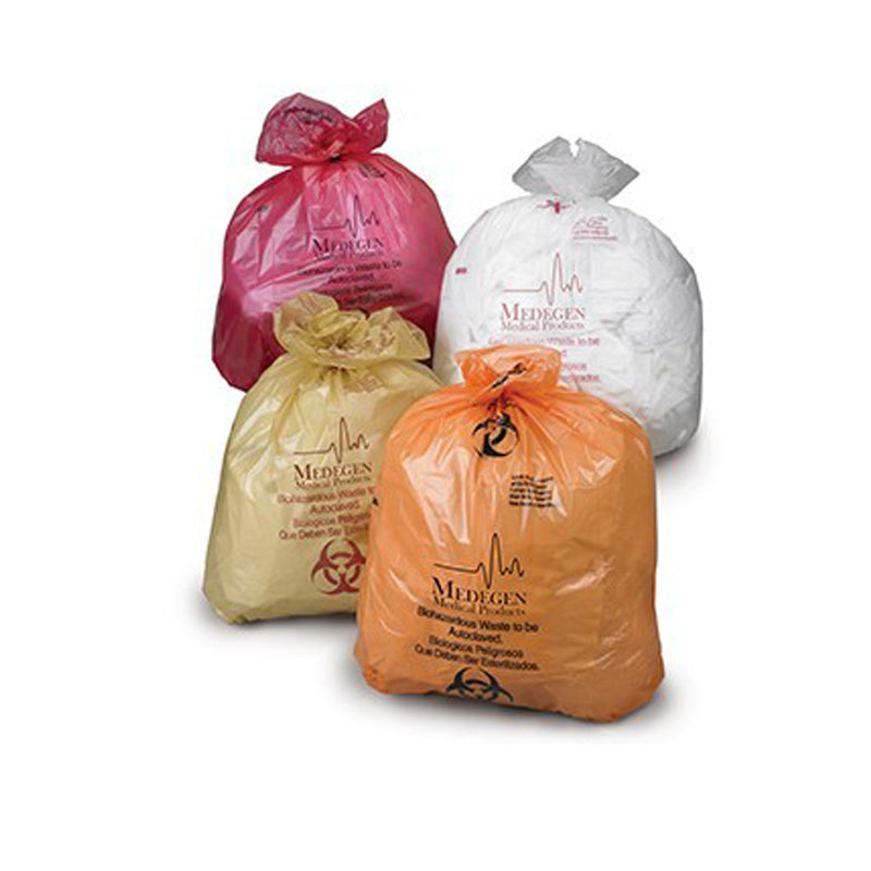 Medegen Autoclavable Biohazard Bags Bag Biohazard Autoclave 31X38Clear 20-30 Gal 100/Cs -855