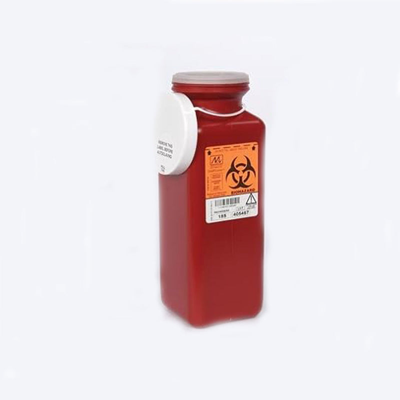 Medegen Non-Stackable Sharps Containers - Polypropylene Sharps Container Nonstacktranslucent 4.8 Qt 12/Cs -184S