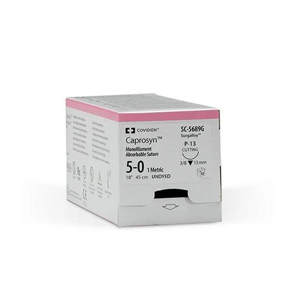 SUTURE, PREMIUM REVERSE CUTTING, SIZE 4-0, UNDYED, 18", NEEDLE P-11, 3/8 CIRCLE, 1 DZ/BX, SOLD AS BOX MEDTRONIC/MINIMALLY 10000446