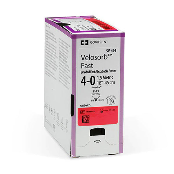 SUTURE, TAPER POINT, SIZE 4-0, VIOLET, 30", NEEDLE V-20, ½ CIRCLE, 3 DZ/BX, SOLD AS BOX MEDTRONIC/MINIMALLY 10000446
