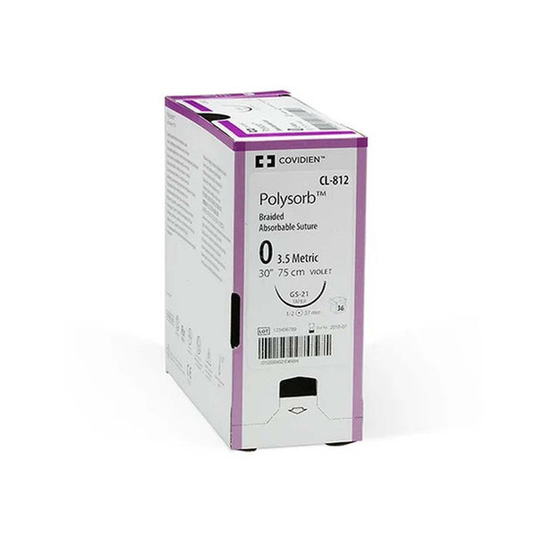 SUTURE, PRE-CUT, SIZE 0, VIOLET, 12X18", NO NEEDLE, 2 DZ/BX, SOLD AS BOX MEDTRONIC/MINIMALLY 10000446