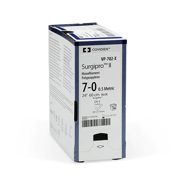 SUTURE, TAPER POINT, SIZE 6-0, BLUE, 24", NEEDLE CV, 3/8 CIRCLE, 3 DZ/BX, SOLD AS BOX MEDTRONIC/MINIMALLY 10000446