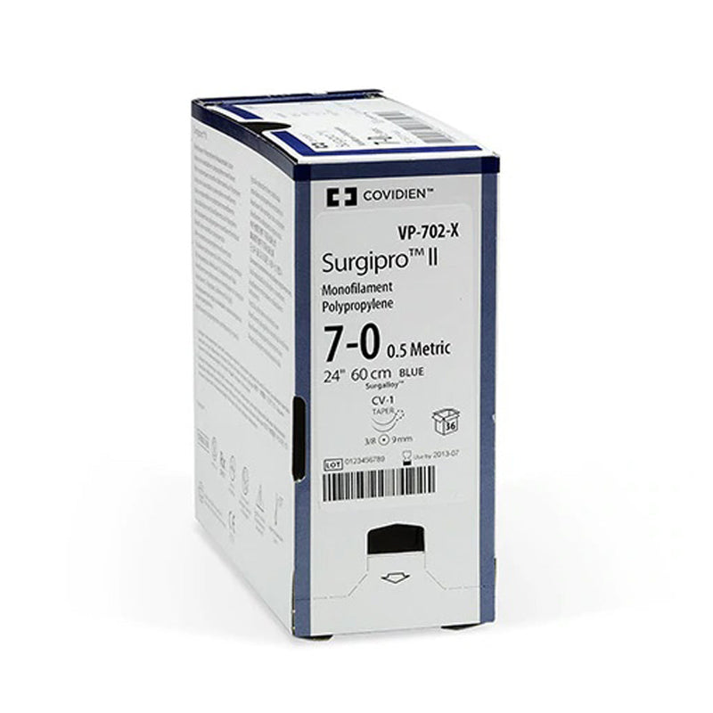 SUTURE, TAPER POINT, SIZE 6-0, BLUE, 24", NEEDLE CV, 3/8 CIRCLE, 3 DZ/BX, SOLD AS BOX MEDTRONIC/MINIMALLY 10000446