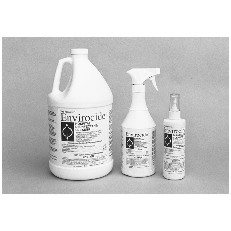Metrex Envirocide Hospital Surface & Instrument Disinfectant/Cleaner Envirocide 24 Oz Btlw/Sprayer 12/Cs -13-3324