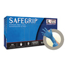 EXAM GLOVES, PF LATEX, TEXTURED, EXTENDED CUFF, BLUE, LARGE, 50/BX; 10 BX/CS, SOLD AS CASE ANSELL 202