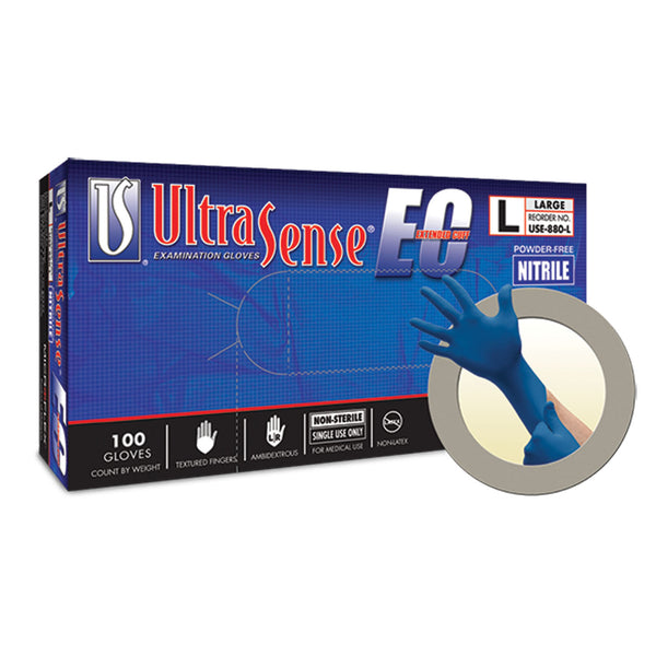 ANSELL MICROFLEX ULTRASENSE® EC POWDER-FREE NITRILE EXAM GLOVES, SOLD AS CASE ANSELL 202