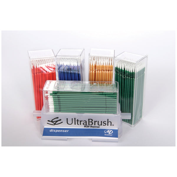 BRISTLE BRUSH APPLICATORS 2.0 REFILL, REGULAR SIZE, YELLOW/ GREEN, 2 CARTRIDGES OF 100 APPLICATORS , 200/PK, SOLD AS PACK MICROBRUSH 10000273