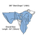 STERI-DRAPE™ TUR DRAPE, 64", ABSORBENT IMPERVIOUS MATERIAL, ABDOMINAL ADHESIVE APERTURE, ELASTIC APERTURE, NEOPRENE FINGER COT, FL, SOLD AS CASE SOLVE
