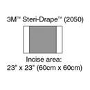 INCISE DRAPE, OVERALL 23" X 17", INCISE 19" X 17", 10/BX, 4 BX/CS, SOLD AS CASE SOLVENTUM 1