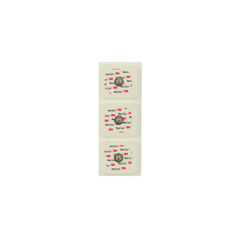 MONITORING ELECTRODE, 1.60" X 1.36", ADULT, UNIVERSAL, FOAM, STICKY GEL, DIAPHORETIC, 3/BG, 200 BG/CS, SOLD AS CASE SOLVENTUM 1