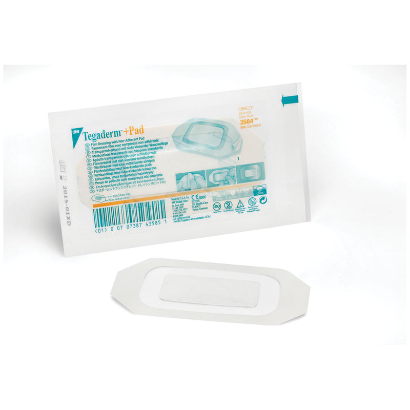 TRANSPARENT DRESSING, 3½" X 8", PAD SIZE 1¾" X 6", 25/BX, 4 BX/CS, SOLD AS CASE SOLVENTUM 1