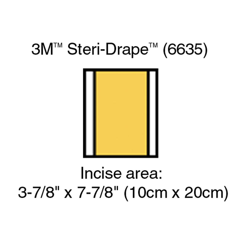 INCISE DRAPE, OVERALL 23" X 23", INCISE 13" X 13", 10/BX, 4 BX/CS, SOLD AS CASE SOLVENTUM 1