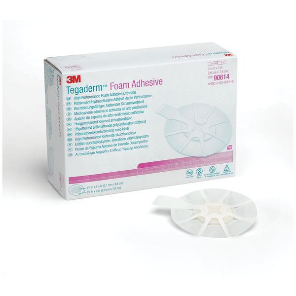FOAM ADHESIVE DRESSING, MINI WRAP, 2 ¾" X 2 ¾", 10/BX, 4 BX/CS, SOLD AS CASE SOLVENTUM 1