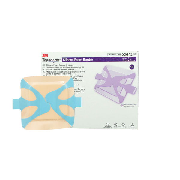 HEEL & CONTOUR DRESSING, 6" X 6", 5/BX, 4 BX/CS, SOLD AS CASE SOLVENTUM 1