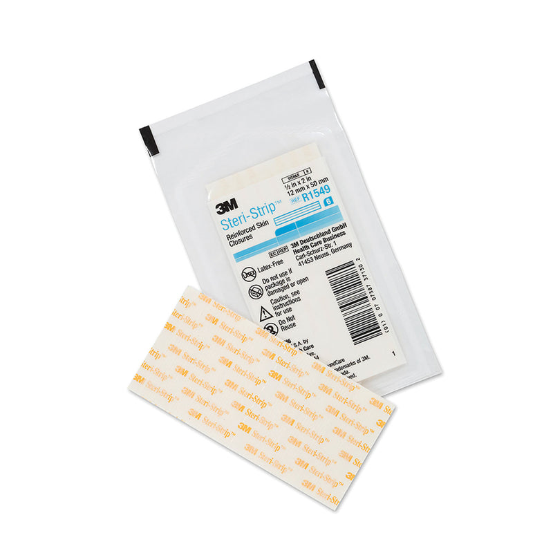 REINFORCED SKIN CLOSURE, ¼" X 4", 10 STRIPS/ENV, 50 ENV/BX, 4 BX/CS, SOLD AS CASE SOLVENTUM 1