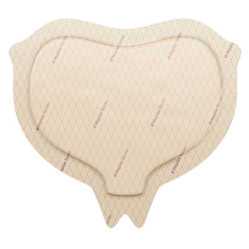BORDER FOAM SACRUM DRESSING, 6.3” X 7.9” , SELF-ADHERENT SOFT SILICONE, 10/BX, 5BX/CS, SOLD AS CASE MOLNLYCKE 10000261
