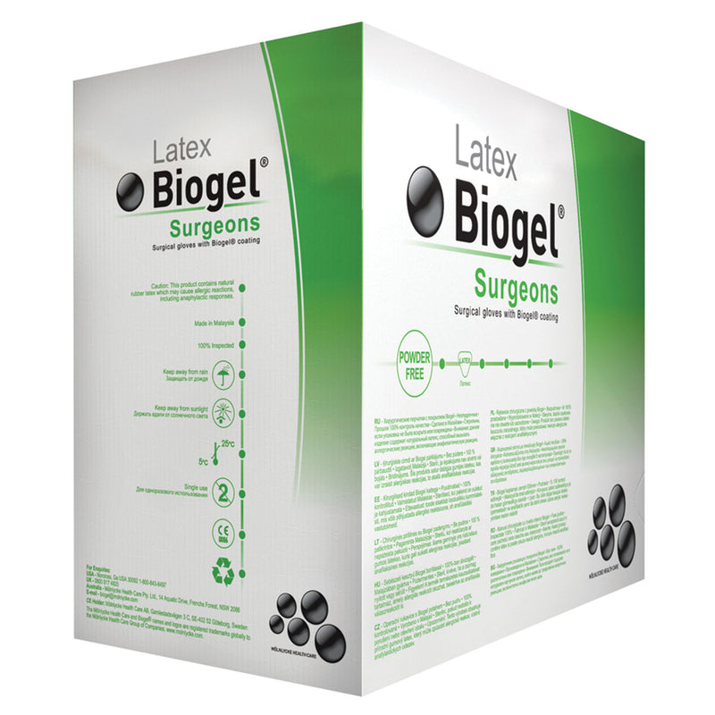 SURGEON GLOVE, SIZE 8, STERILE, LATEX, POWDER FREE , 50/BX, 4 BX/CS, SOLD AS CASE MOLNLYCKE 10000261