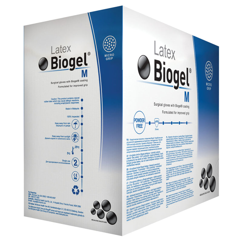 MICROSURG GLOVE, SIZE 7½, STERILE, LATEX, POWDER FREE , 50/BX, 4 BX/CS, SOLD AS CASE MOLNLYCKE 10000261